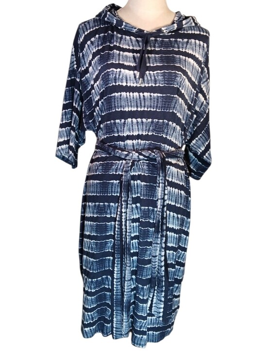 Michael Kors Dresses & Skirts - Michael Kors Tye Dye Hoodie Dress Short Sleeve Sz 2X